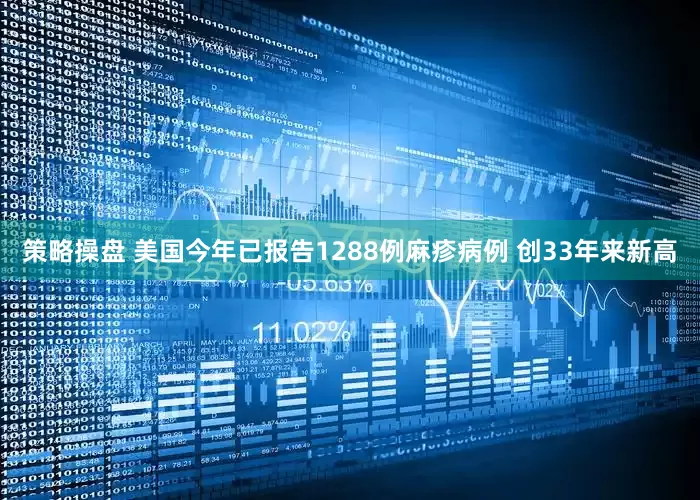 策略操盘 美国今年已报告1288例麻疹病例 创33年来新高