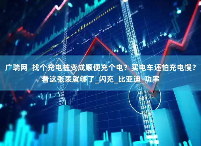 广瑞网  找个充电桩变成顺便充个电？买电车还怕充电慢？看这张表就够了_闪充_比亚迪_功率